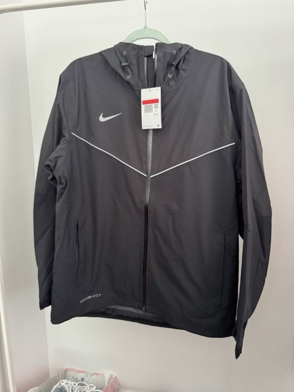 Nike Storm-FIT Men's Football Jacket Large Black Full Zip NWT $205